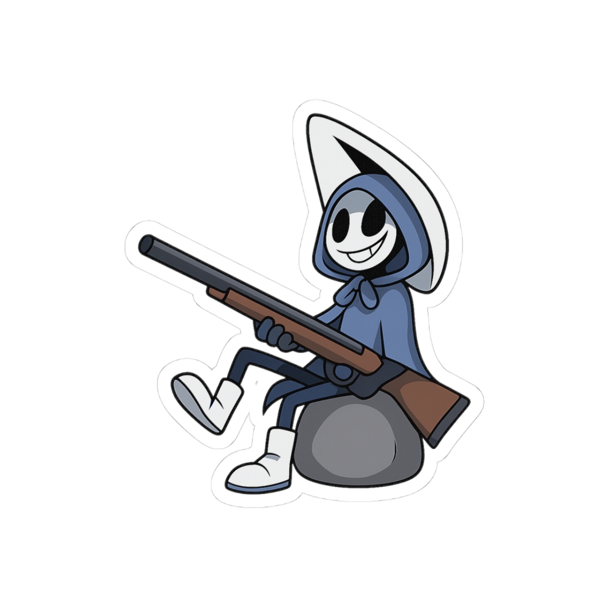 Hollow Knight Quirrel Sticker | Cute Gamer Vinyl Decal - alternate angle 2, merchandise