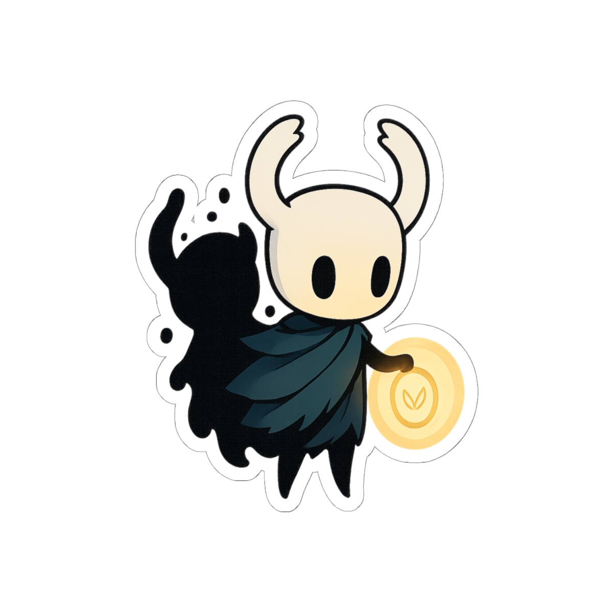 Hollow Knight The Knight Sticker | Pixel Art Vinyl Decal