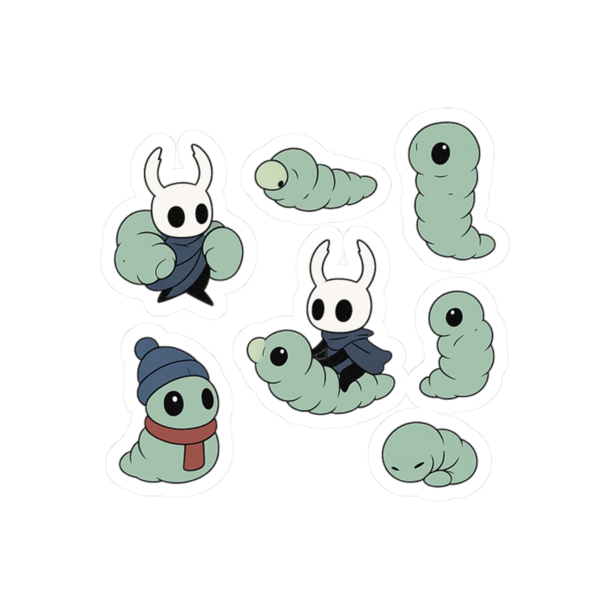 Hollow Knight Grubs Sticker Pack | Cute Vinyl Decals - alternate angle 3, merchandise