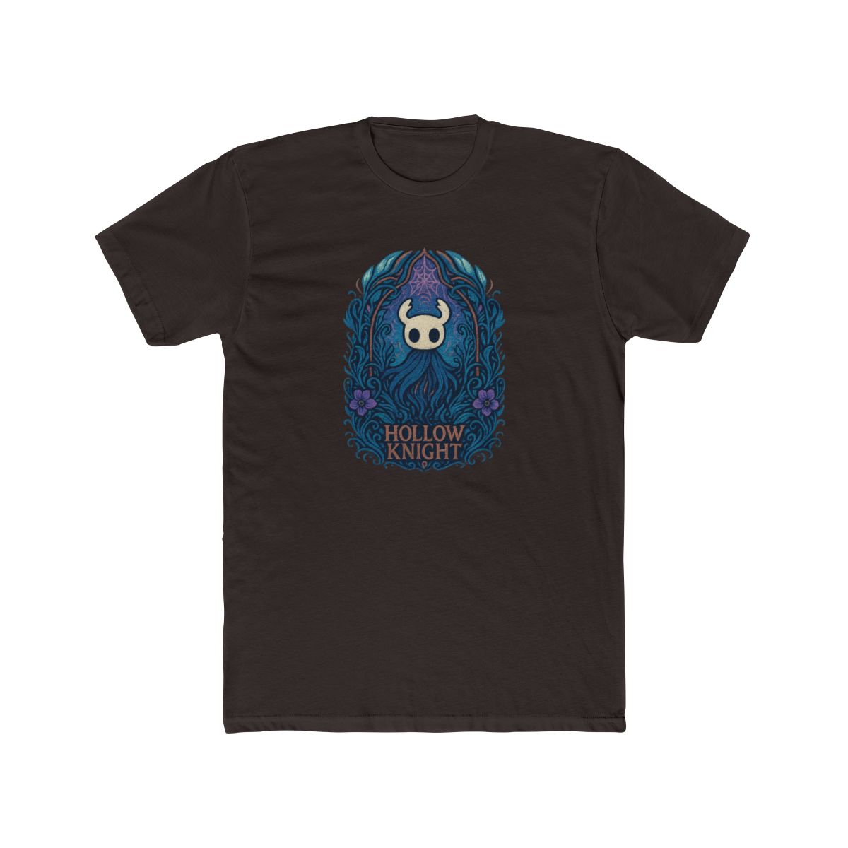 Hollow Knight Ghost Horned Mask T-Shirt - alternate angle 2, merchandise