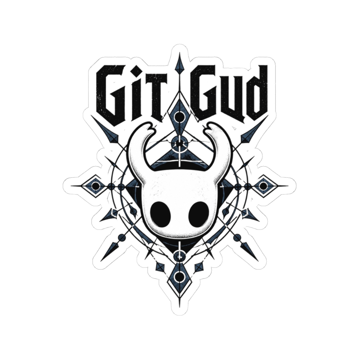 Hollow Knight "Git Gud" Sticker - alternate angle 3, merchandise