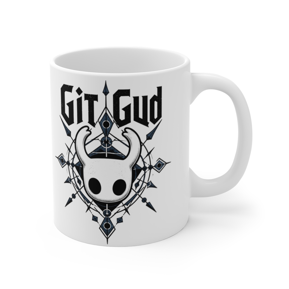 Hollow Knight "Git Gud" White Mug